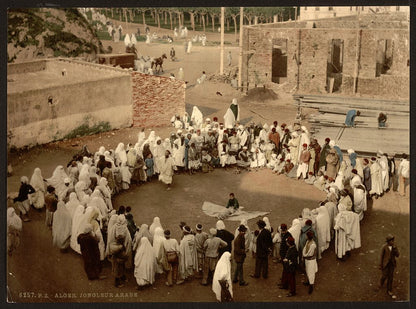 A picture of Arab juggler, Algiers, Algeria