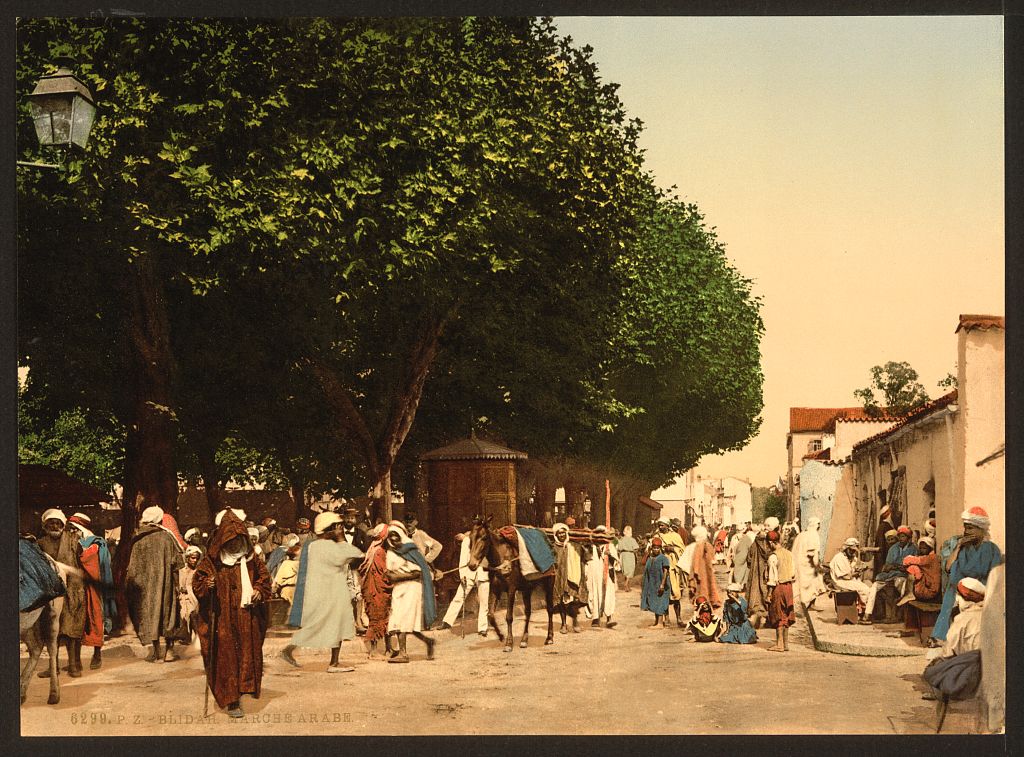 A picture of Arab market, Blidah, Algeria