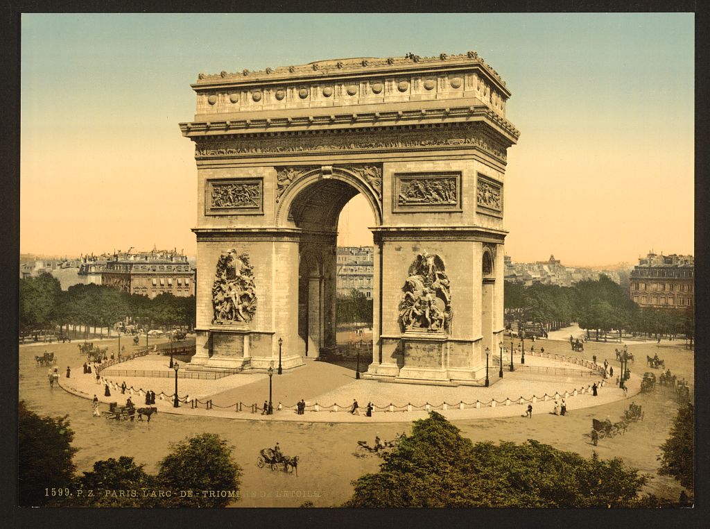 A picture of Arc de Triomphe, de l'Etoile, Paris, France