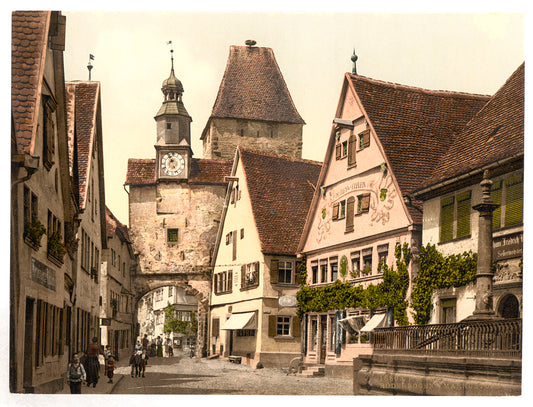 A picture of Archway and St. Mark's Tower, Rothenburg (i.e. ob der Tauber), Bavaria, Germany