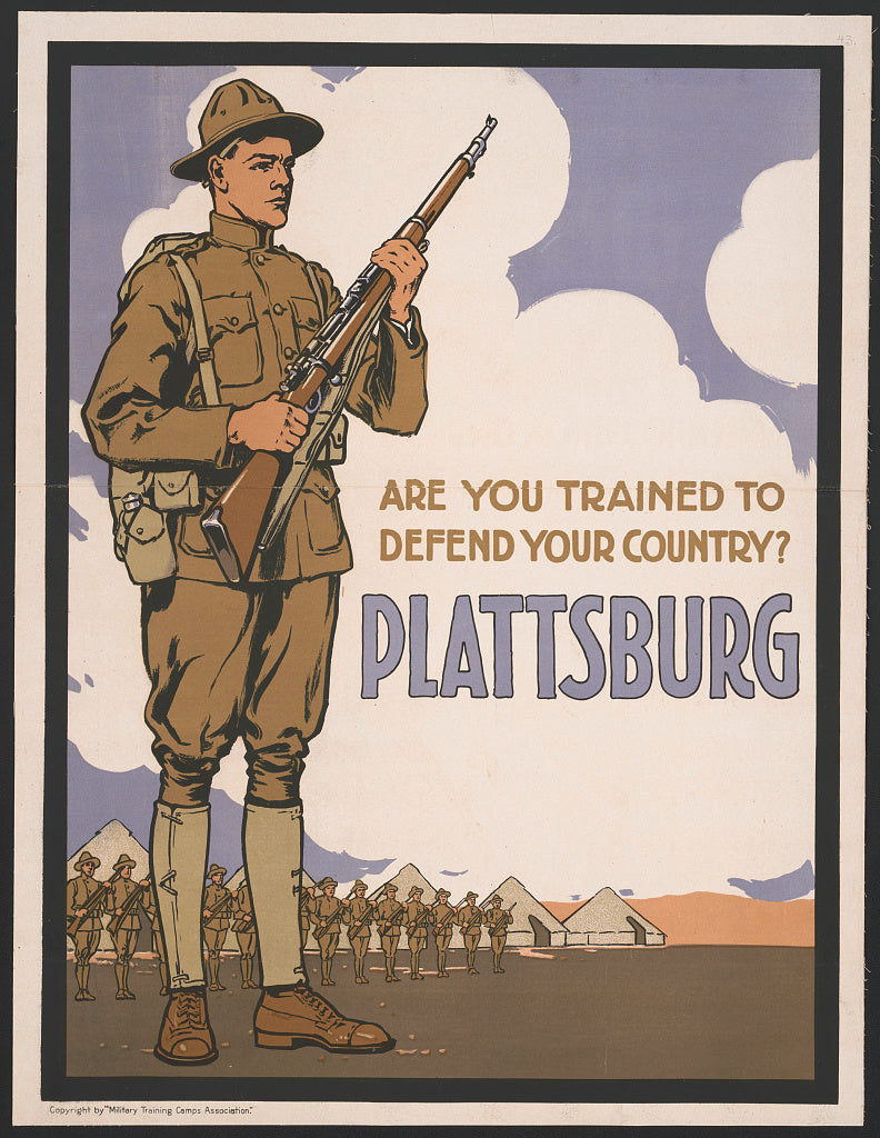 A picture of Are you trained to defend your country? Plattsburg sic