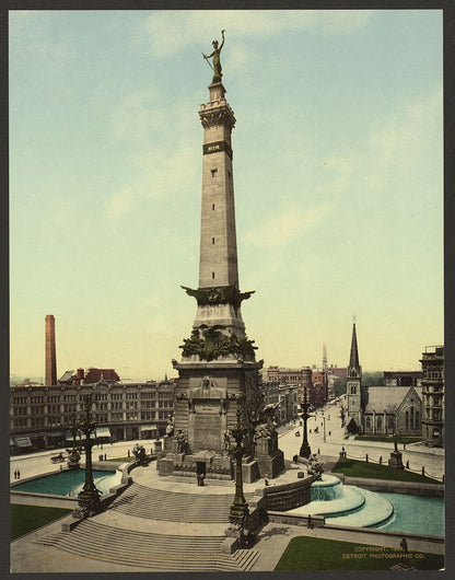 A picture of Army and Navy monument, Indianapolis, Ind.