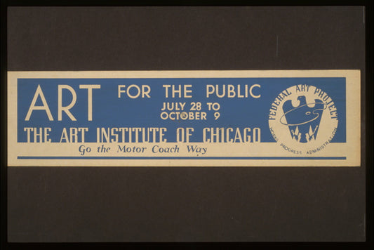 A picture of Art for the public The Art Institute of Chicago.
