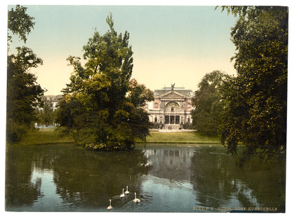 A picture of Art Museum, Dusseldorf, the Rhine, Germany