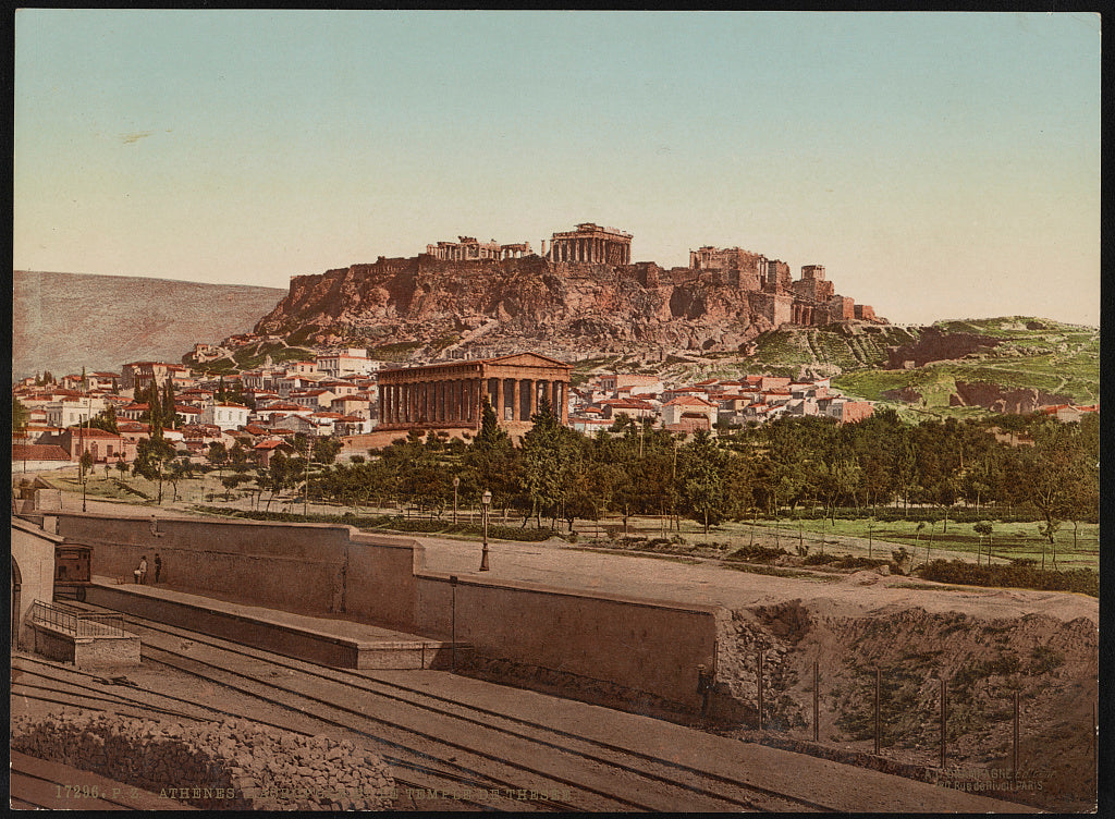 A picture of Athènes. L' Acropole et le Temple de Thesée