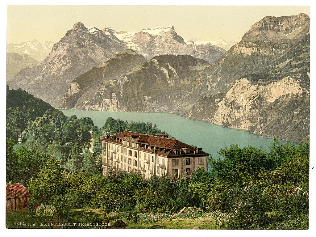 A picture of Axenfels, general view, Lake Lucerne, Switzerland