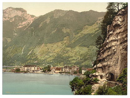 A picture of Axenstrasse, and Brunnen, Lake Lucerne, Switzerland