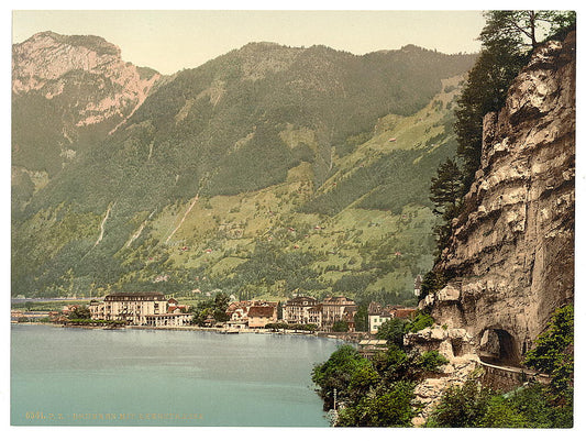 A picture of Axenstrasse, and Brunnen, Lake Lucerne, Switzerland