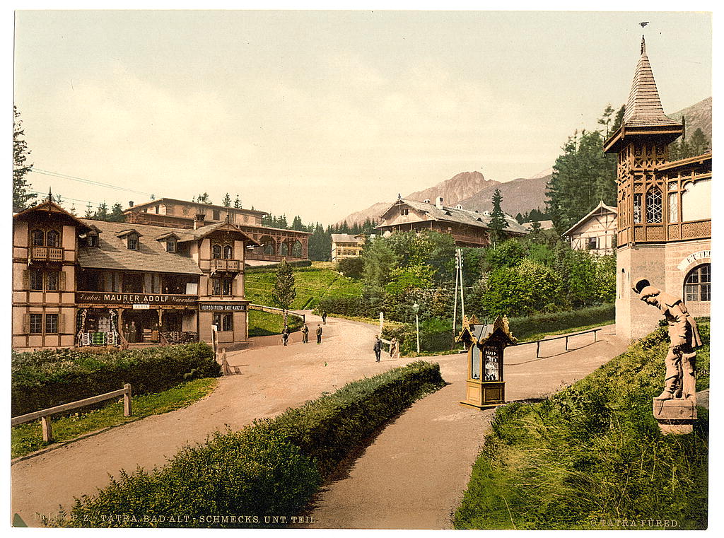 A picture of Bad Alt-Schmecks, lower part, Tatra, Austro-Hungary