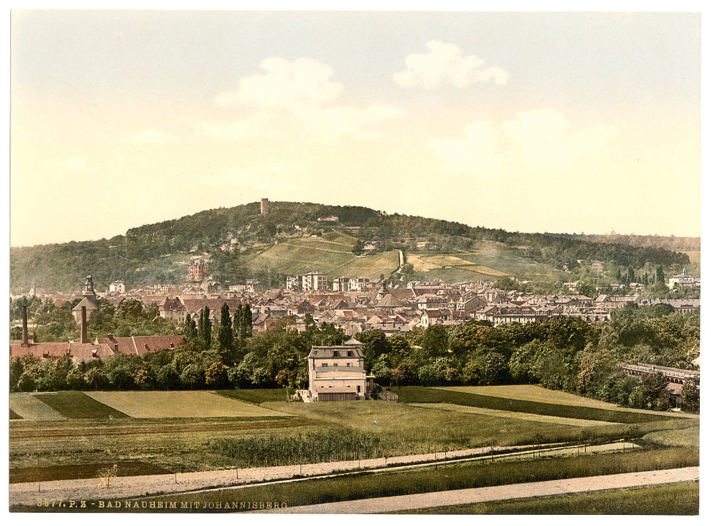 A picture of Bad Neuheim (i.e. Bad Nauheim), and Johannisberg, Hesse-Nassau, Germany