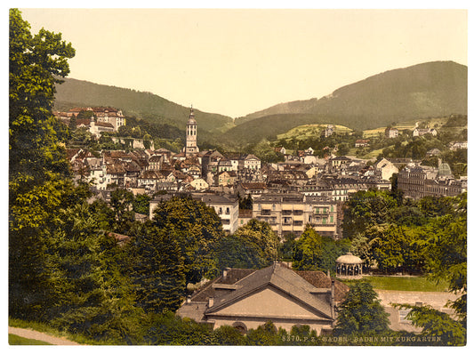 A picture of Baden-Baden and the Kurgarten, Baden, Germany