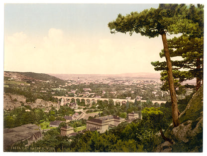 A picture of Baden-Baden, general view with castle, Baden, Germany