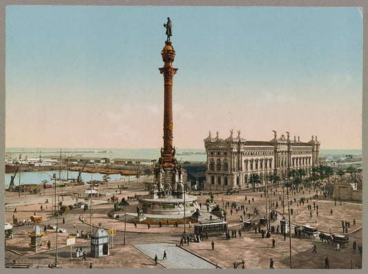 A picture of Barcelona. Plaza de la Paz