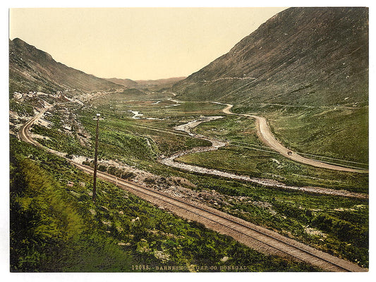 A picture of Barnesmore Gap. County Donegal, Ireland