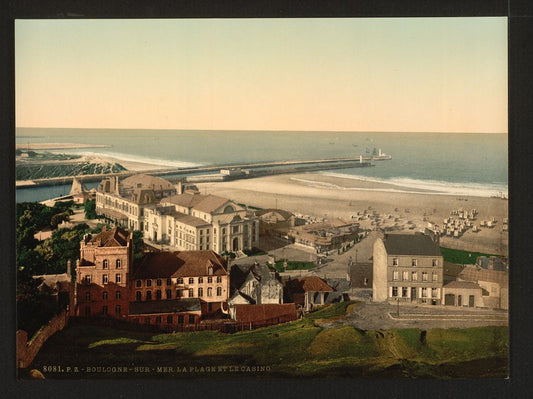 A picture of Beach and casino, Boulogne, France