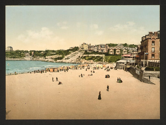 A picture of Beach and casino, Dinard, France