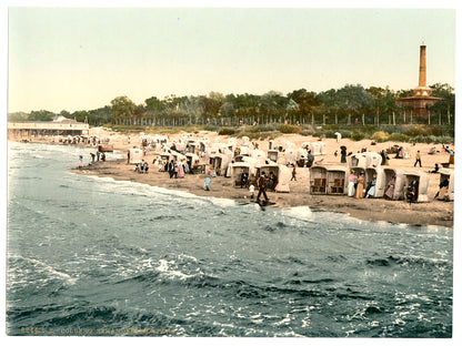 A picture of Beach and park, Colberg, Pomerania, Germany (i.e.,Kołobrzeg, Poland)