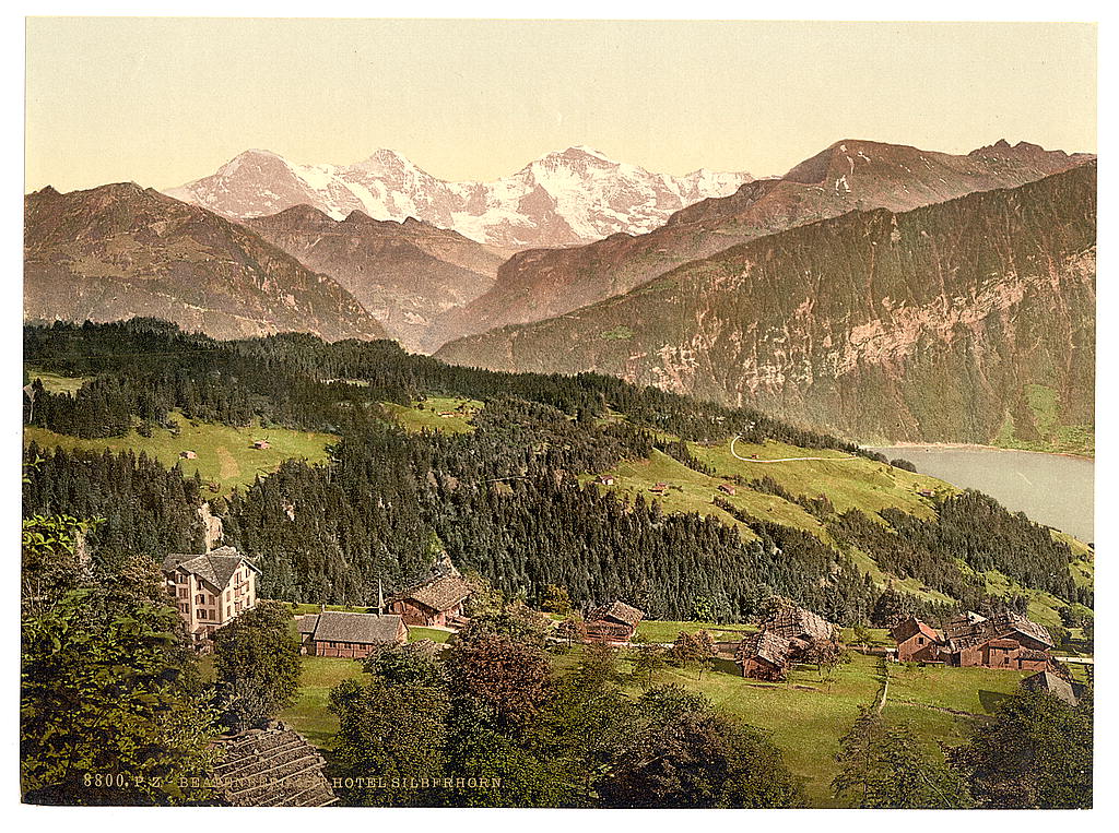 A picture of Beatenberg village and Hotel Silberhorn, Bernese Oberland, Switzerland