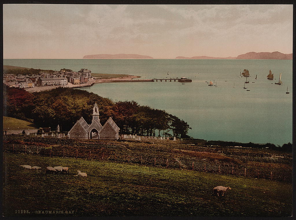 A picture of Beaumaris Bay, Beaumaris Castle, Wales