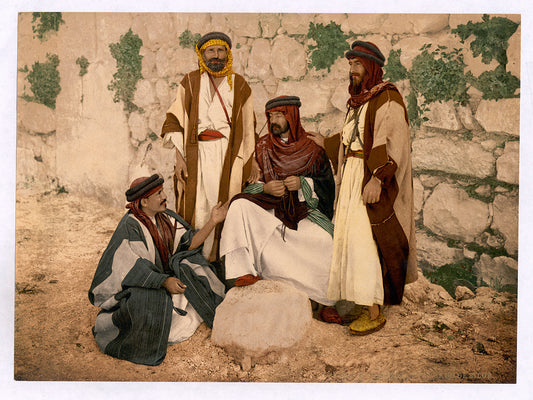 A picture of Bedouin group, Holy Land
