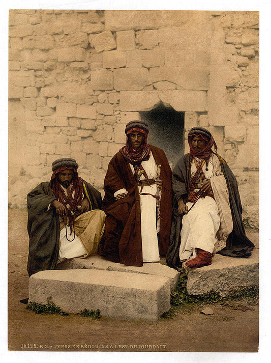 A picture of Bedouins of the Jordan District, Holy Land