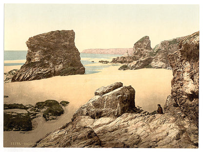 A picture of Bedruthan Steps, I, Cornwall, England