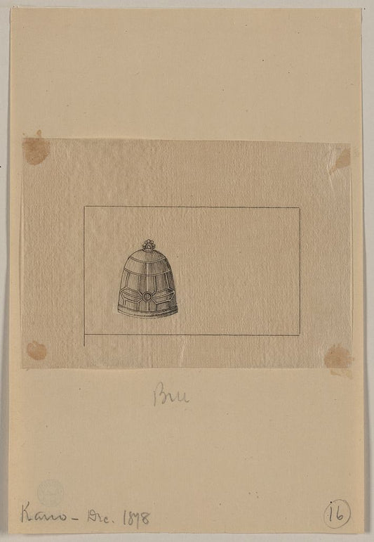 A picture of Beehive-shaped metalwork object