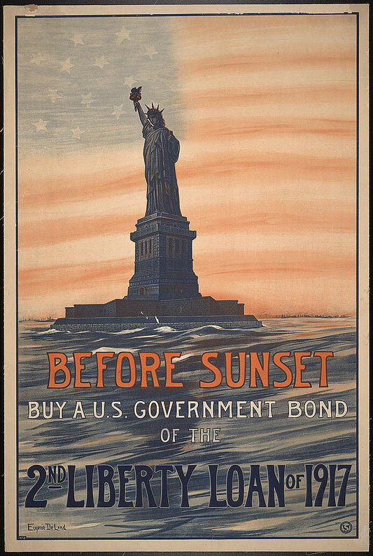 A picture of Before sunset buy a U.S. government bond of the 2nd liberty loan of 1917