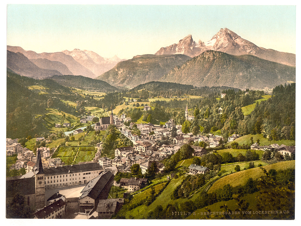 A picture of Berchtesgaden from Lochstein, Upper Bavaria, Germany