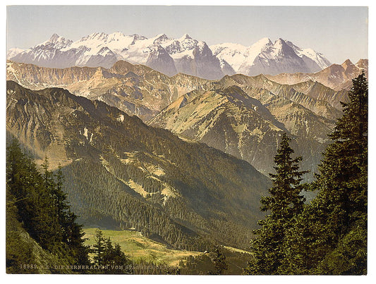 A picture of Bernese Alps, from Stanserhorn, Bernese Oberland, Switzerland