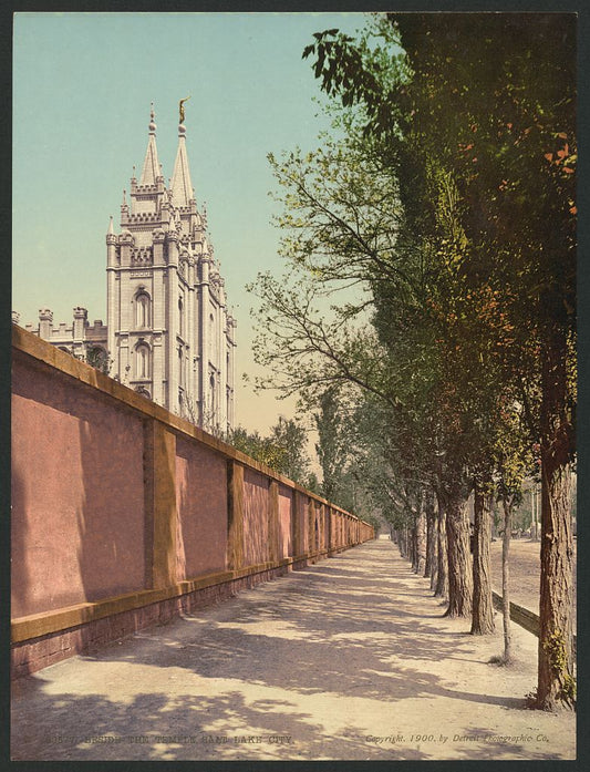 A picture of Beside the Temple, Salt Lake City