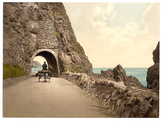 A picture of Black Cave Tunnel. County Antrim, Ireland