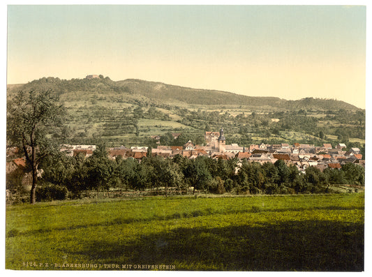 A picture of Blankenburg, I., with Greifenstein, Thuringia, Germany