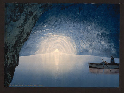 A picture of Blue grotto, Capri Island, Italy
