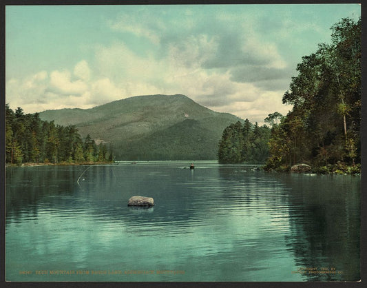 A picture of Blue Mountain from Eagle Lake, Adirondack Mountains