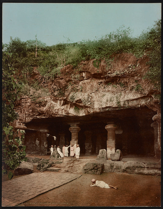 A picture of Bombay. Caves of Elephanta