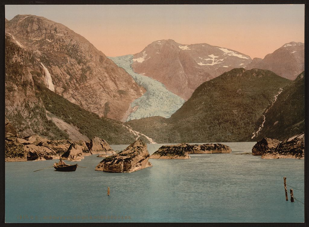 A picture of Bondhus glacier and lake, Hardanger Fjord, Handanger, Norway