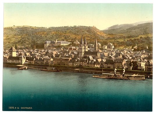 A picture of Boppard, the Rhine, Germany