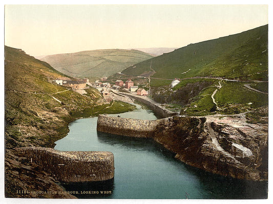 A picture of Boscastle, harbor looking west, Cornwall, England
