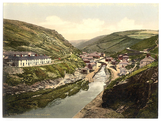 A picture of Boscastle, the valley, Cornwall, England