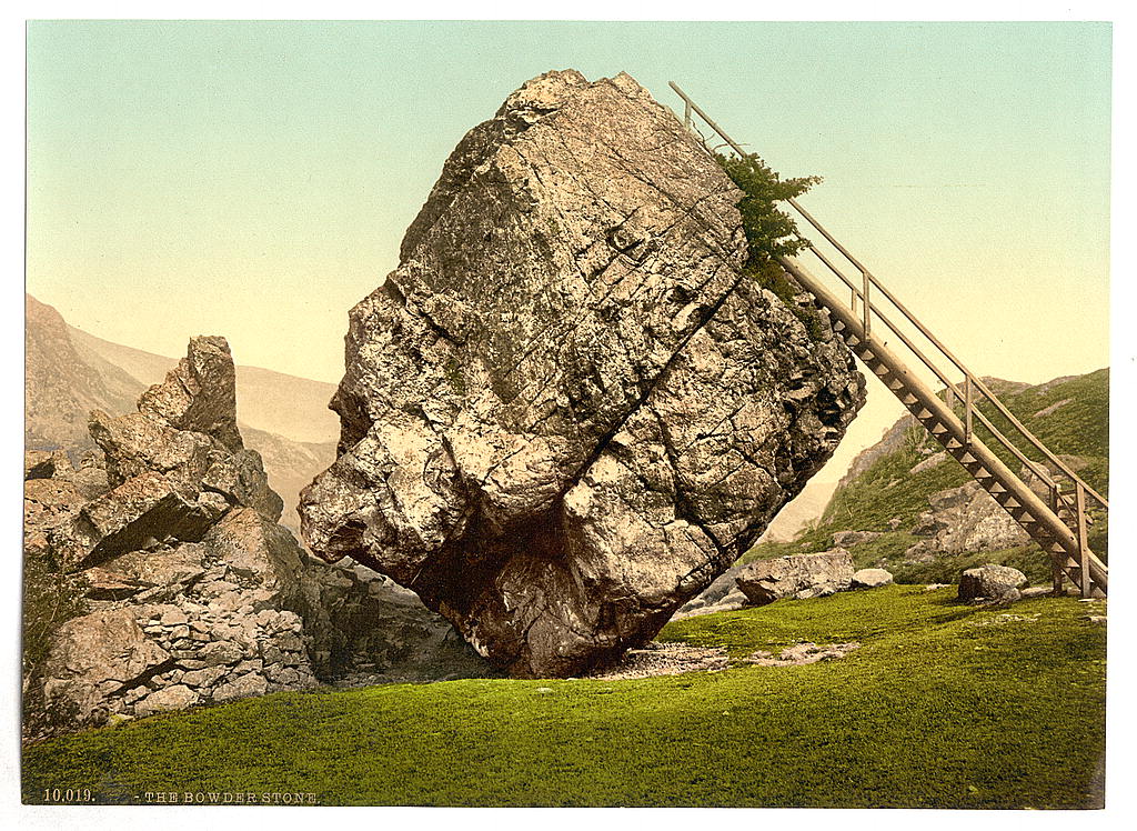 A picture of Bowder Stone, Lake District, England