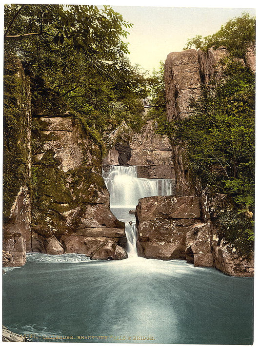 A picture of Bracklinn Falls and bridge, Callander, Scotland