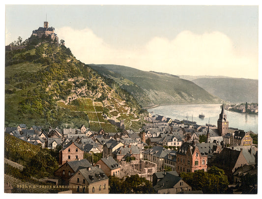 A picture of Braubach and Marksburg, the Rhine, Germany