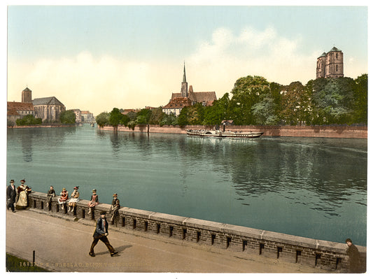 A picture of Breslau, from the hotel, Breslau, Silesia, Germany (i.e., Wrocław, Poland)