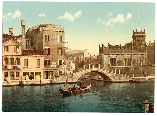 A picture of Bridge and canal, Venice, Italy