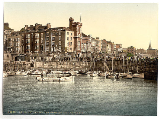 A picture of Bridlington, the harbor, from south pier, Yorkshire, England