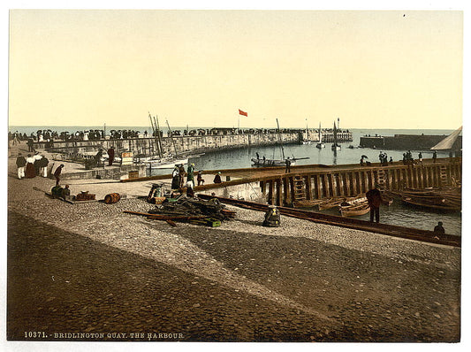 A picture of Bridlington, the harbor, Yorkshire, England