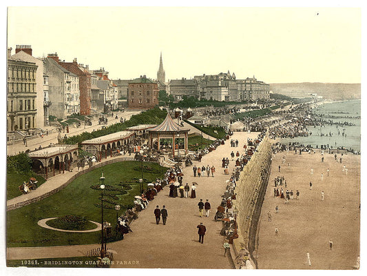 A picture of Bridlington, the parade (i.e., promenade), Yorkshire, England