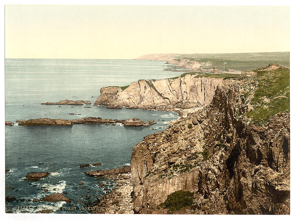 A picture of Bude, the coast looking N.E., Cornwall, England