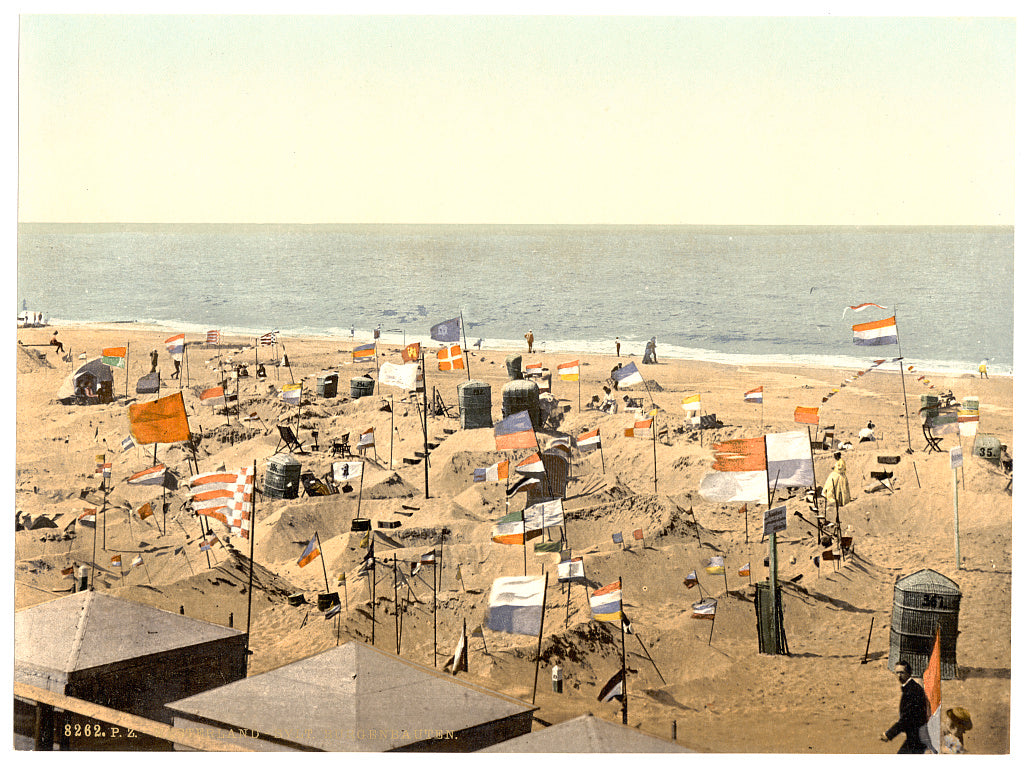 A picture of Building sand castles, Westerland, Sylt, Schleswig-Holstein, Germany